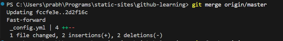 merge output